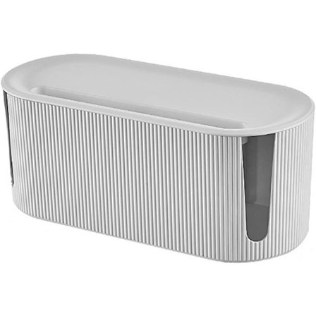 ING Kabelstyringsboks, 31,5*13,5*12,5 cm, Opbevaringsboks til at skjule kabler og stikkontakter, Beskyttelsesdæksel til hjem/kontor