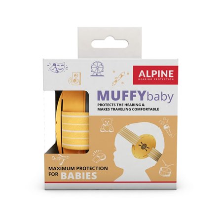 Alpine Hearing Protection Høreværn Muffy Baby Baby Yellow, Tøj & Bolig, Ører, Ørepropper