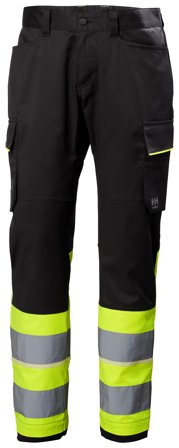 Helly Hansen Workwear UC-ME 77515_369 Arbetsbyxa varsel, svart/gul C48, Arbetskläder