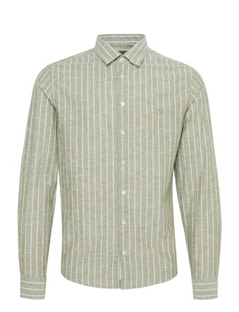 Casual Friday | Cfandré Ls Wide Stripe Linen Mix Sh | XXL