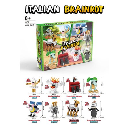 Brainrot Byggset - Samling av Byggfigurer