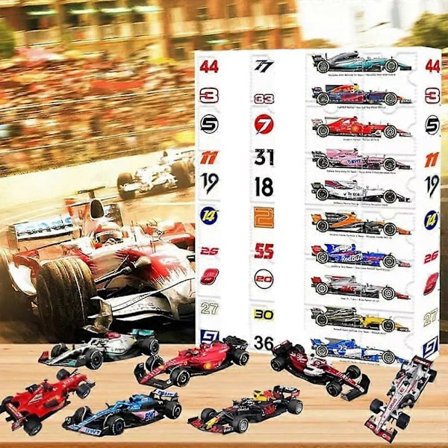 Joulukalenteri Joulu Formula 1 Automalli 24 Päivää Lähtölaskenta Lelu Hauska Joululahja Yllätyslaatikko