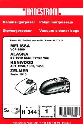 HANESTRÖM Dammsugarpåsar MELISSA VCP 1500