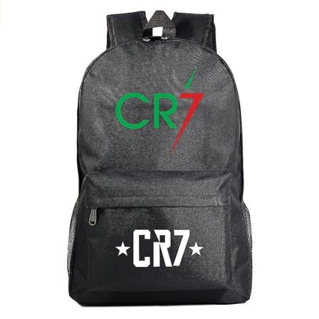 Cr7 ryggsekker for gutter og jenter - tegneseriebarneskolevesker med Cristiano Ronaldo-tema - reisesekk skulderveske - stor kapasitet 1