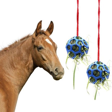 1 Pakke Hestegodbidkugler, Hængende Legetøj til Heste, Hestefodringslegetøj, Til