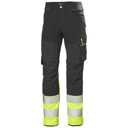 Helly Hansen Workwear ICU BRZ HH Connect 77310-369 Arbetsbyxa varsel, mörkgrå/gul Mörkgrå/gul, Kläder