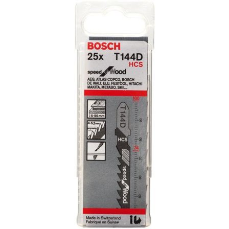 Bosch Speed for Wood Sticksågsblad 100mm 25-pack, Såga