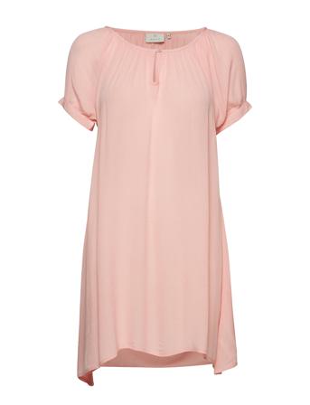 Amber Ss Tunic Tunika Lyserød Kaffe