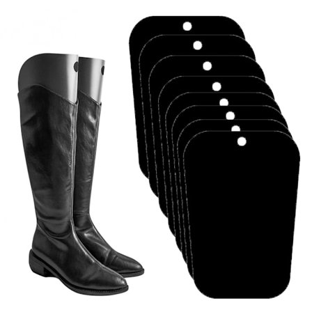 8-pak støvleformere og -strækkere, skotræ af plastik til vedligeholdelse af støvler