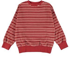 Molo Rose Straw Mattis Striped Sweatshirt 128 cm - Jumpers and knitwear - 128 cm - Red - Mädchen