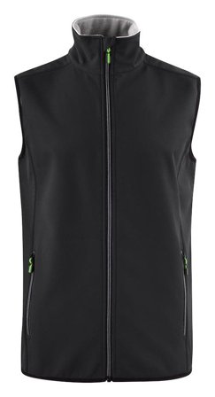 Printer Trial Vest Softshellvest Svart Svart, Klær