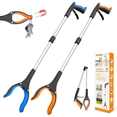 81cm/32" Skräpplockare Gripare 2-pack, Hjälpande Hand Gripare för Vuxna, Funktionshindrade och Äldre, Kraftig Plockpinne