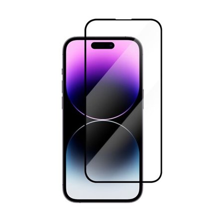 Herdet skjermbeskytter med svart ramme for iPhone 14 Pro Max