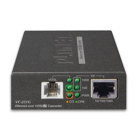 Planet VC-231G - medieomformer - 10Mb LAN, 100Mb LAN, 1GbE, Ethernet over VDSL2