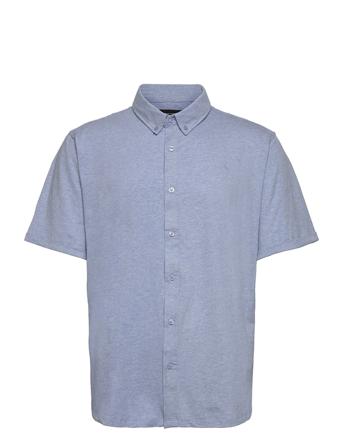 Hudson Stretch Shirt S/S Blue Clean Cut Copenhagen