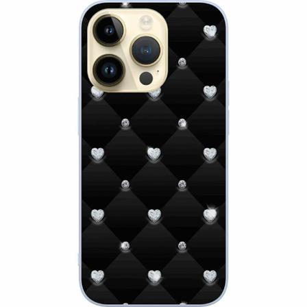 Apple Iphone 14 Pro Premium Skal Diamant Hjärta