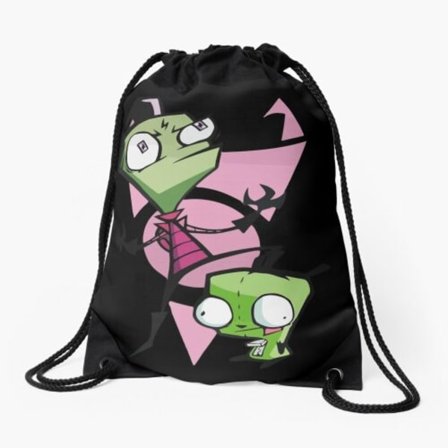 Dragskoväska Invader Zim Gir Irken Logo Sports Gym Ryggsäck
