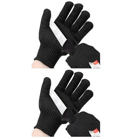 2 par brandsäkra handskar Högtemperaturhandskar Matlagningsvantar 2Pairs