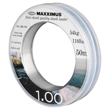 Fladen Maxximus Flexi-Shock Leader 50m - 1.20mm 167Lbs