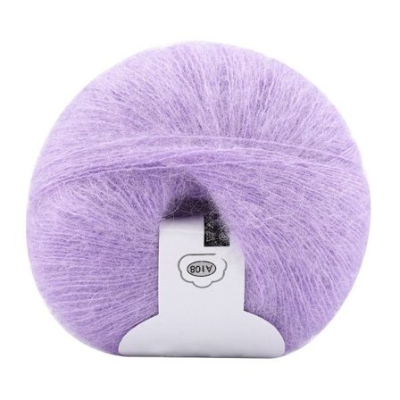 Angora ullgarn for strikkeprosjekter, lett å bruke mohair strikkefiber for sjal og gensere, myk anti-krympegarn for håndstrikking