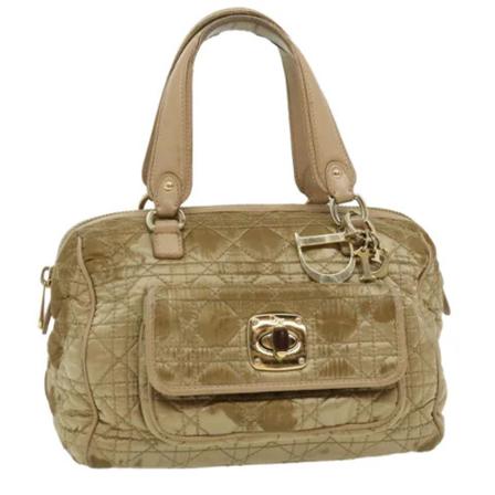 Dior Vintage, Pre-owned Handbag Beige, Dames, Maat:ONE Size,nylon