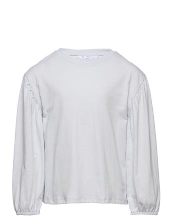 Blusi Langærmet T-shirt Hvid Mango