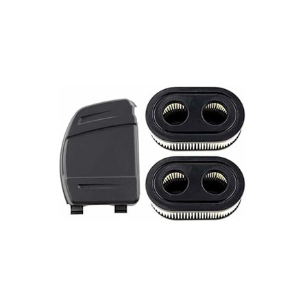 2 luftfiltre, 1 luftfilterdæksel, til Briggs and Stratton-motorer, udskiftelige 798452 593260 plæneklippere