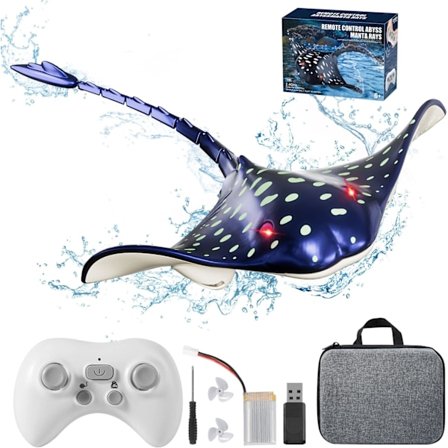 Pool Leksaker Fjärrstyrd Manta Ray Leksaker, RC Båt Pool Leksaker för Barn i Åldern 4-8