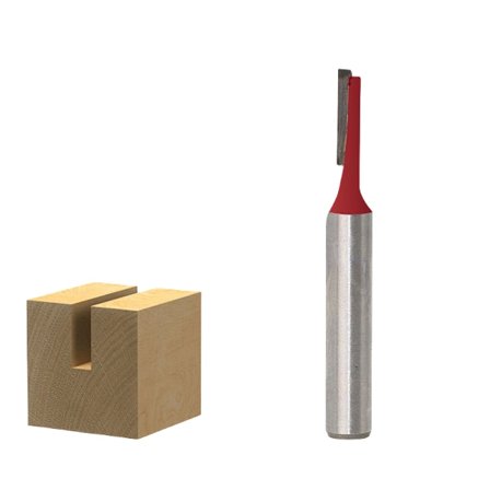 3,17 mm:n yksireunainen suorahammasjyrsin, 5 osaa