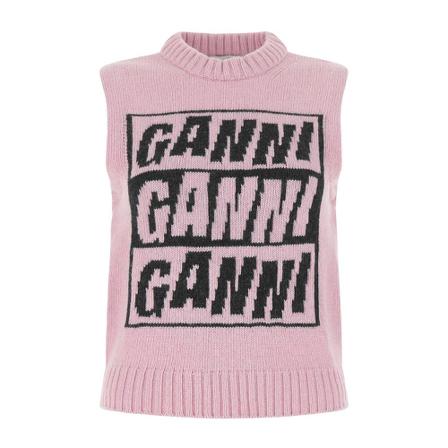 Ganni Vests Pink, Dame