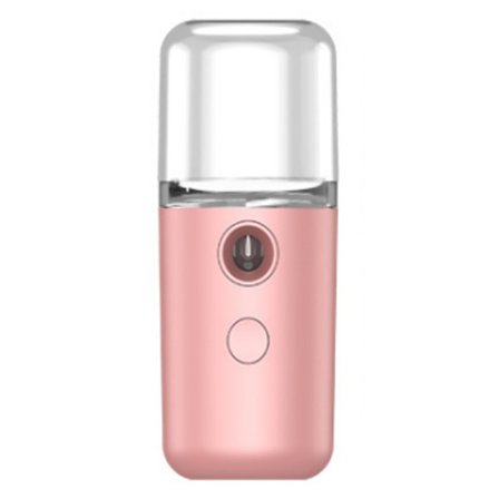Nano Facial Mist Sprayer ABS-kotelo Taskukokoinen USB-lataus Vesi Kasvojen Kosteuttaja Hydratisointiin Pinkki