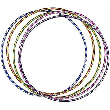 10 stk. Hula Hoops til Børn og Voksne | Smarte Glimtende Hula Ring Hoops | Træningshoop til Børn Voksne Festlege, Gymnastik, Dyretræning, Fitness