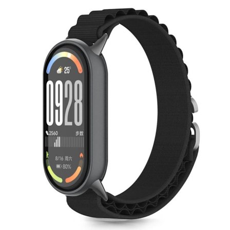 Tech-Protect Nylon Pro Watch Strap for Xiaomi Smart Band 8/9/10/NFC - Black