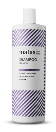 3 for 2 - Matas Striber Shampoo til Fint Hår Uden Parfume 1000 ml, Hår, Shampoo, Hårshampoo