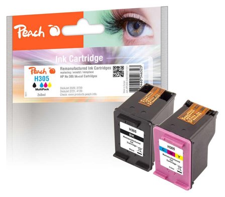 PEACH Patrone HP Nr.305 MultiPack black & color remanufactured
