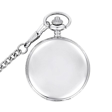 Blank Fick Watch Flipped Quartz Pocket Watch
