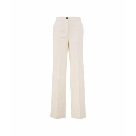 Mauro Grifoni, Straight Trousers Beige, Dames, Maat:S