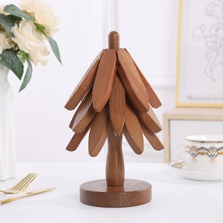 Träunderlägg för varma rätter, trägrytunderlägg, träform, underlägg för tekannor, grytor