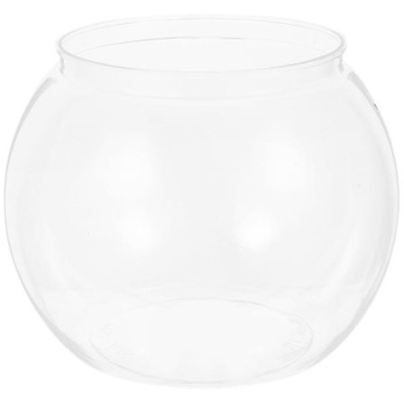 Transparent Akvarium Tank Multifunktion Betta Tank Skrivbord Guld fisk Tank Kontor Dekor(20.5X18cm,Vit)