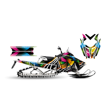 Dekalkit SweTown Electric Attack - Polaris 800 Indy SP 2014-2016