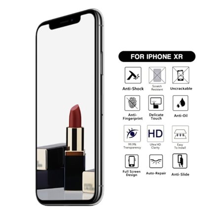iPhone XR Heltäckande Spegel Mirror HD Skärmskydd