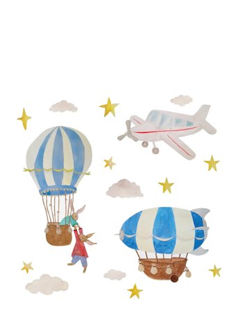 That's Mine Wallsticker Flying Adventures - Blue - ONE SIZE