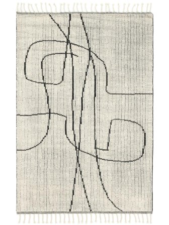 Sirocco Natural White/Black Rug