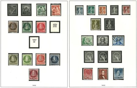 Berlin til 1974 - Samling i 1 frimærkealbum - Stemplet