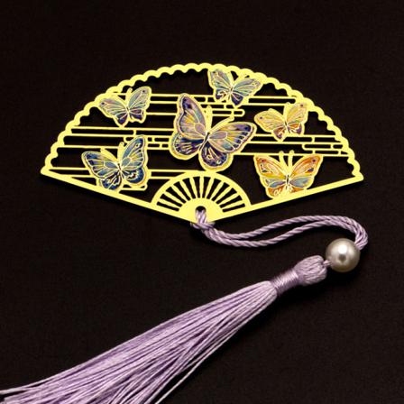 1PC Style Bookmark Tofshänge Retro Book Clip Office Suppl