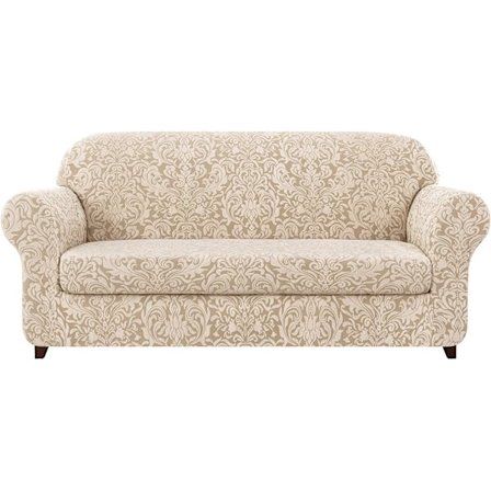 Sofa- ja sohvanpäällinen 2-osainen Jacquard Damask -irtopäällinen