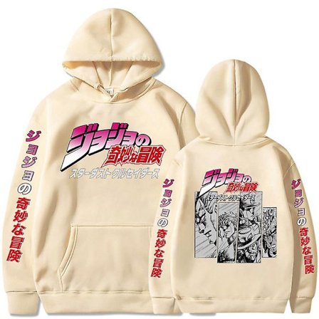 Jojo's Wonderful Adventure Langermet hettegenser for rollespill