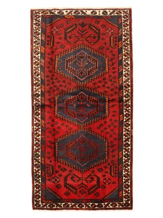 Medaljon Lille Hamadan Tæppe 100X200 Uld