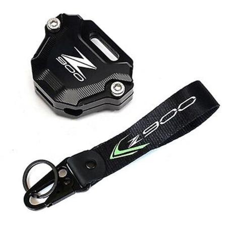 För kawasaki Z900 Z 900 Z900SE Z 900SE 2017-2023 Motorcykeltillbehör CNC Nyckelskyddsfodral & Broderad Emblem Nyckelring Motorcykel Knä & Shin Gua 