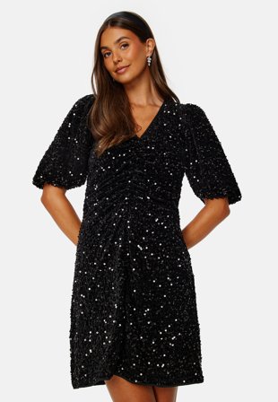 Bubbleroom Occasion Evy Sparkling Dress Black Klær
